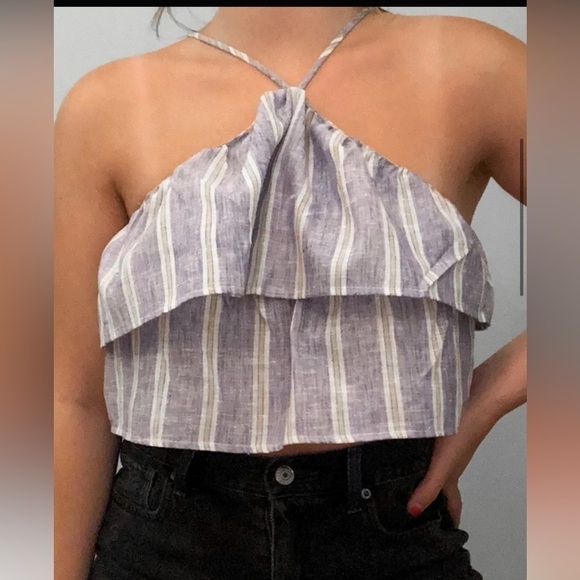 𝅺RUFFLY Urban Outfitters Summer crop Top size medium - Picture 3 of 3